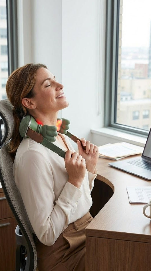 Luma Sensation™ Cervical Massager — Shiatsu Technology &amp; Infrared Heat — Luma Sensation